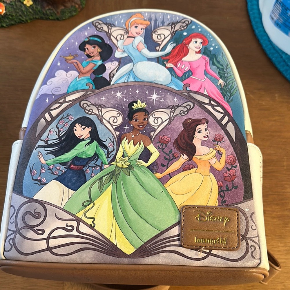 Disney Princess Backpack - Green, Blue, Purple, Red loungfly